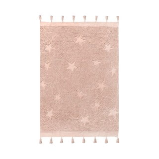 Ružičasti periv/ručno rađen pamučan dječji tepih 120x175 cm Hippy Stars Vinatge Nude – Lorena Canals