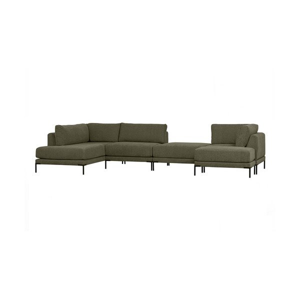 Kaki zelena modularna sjedeća garnitura (srednji modul ) Couple – WOOOD-image-4
