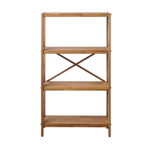 Regal od punog hrasta u prirodnoj boji 70x124 cm X-Shelf – Unique Furniture