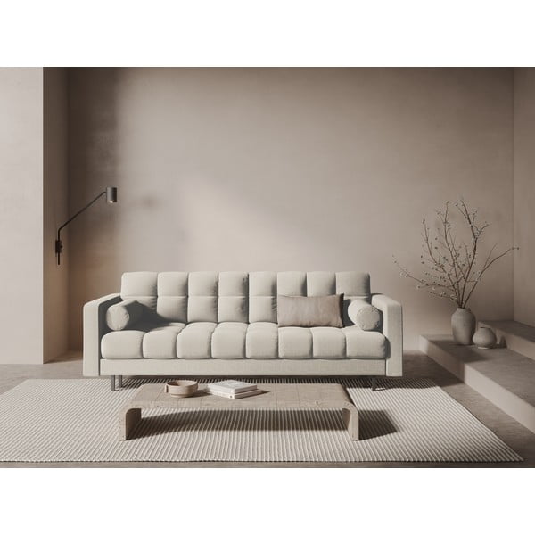 Krem sklopiva/s prostorom za odlaganje sofa 222 cm Bali – Cosmopolitan Design-image-1