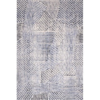 Svijetlo plavi vuneni tepih 133x180 cm Strokes – Agnella