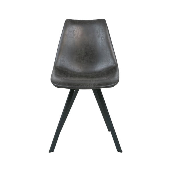 Crna stolica za blagovanje s crnim nogama Canett Zobel