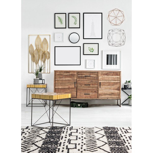 Metalni zidni ukras 52,5x95 cm Adhira – Bizzotto-image-3