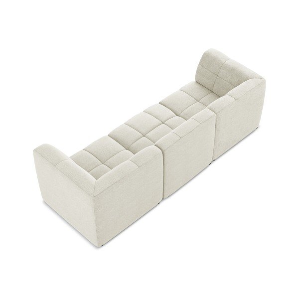 Bež sofa od bouclé tkanine 255 cm Aloha – Makamii-image-3