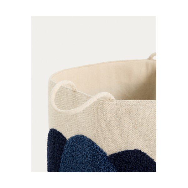 Tekstilna dječja kutija za pohranu boje slonovače ø 35x50 cm Tandani – Kave Home-image-2