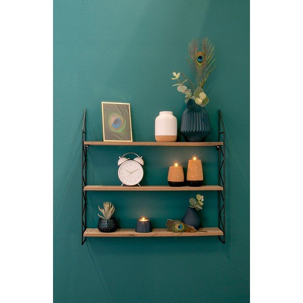Metalna polica s drvenim policama PT LIVING Zig Zag-image-3