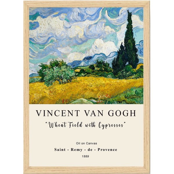 Plakat u okviru 55x75 cm Vincent van Gogh - Wallity
