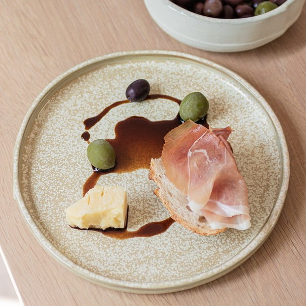 Bež kameni tanjuri u setu 2 kom ø 20 cm Sand Grain – Mette Ditmer Denmark-image-3