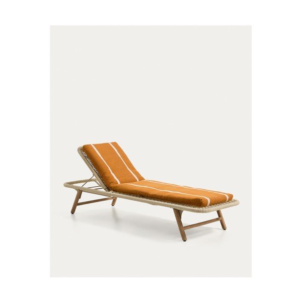 Narančasti vrtni jastuk za sjedenje za ležaljku 50x175 cm Daila – Kave Home-image-2