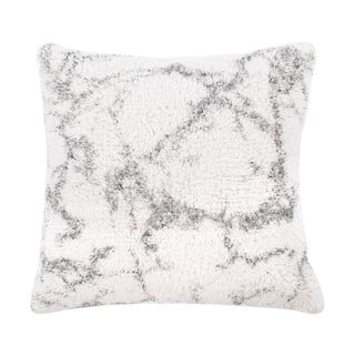 Bijelo-sivi pamučni ukrasni jastuk Tiseco Home Studio Abstract, 45 x 45 cm