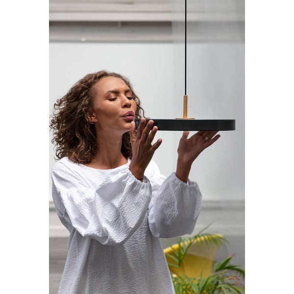 Crna LED viseća svjetiljka s metalnim sjenilom ø 31 cm Asteria Mini – UMAGE-image-4