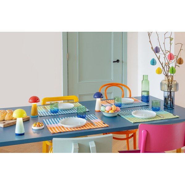 Žuta /svijetlo plava LED stolna lampa s mogućnosti zatamnjivanja (visina 18 cm) Bobbi – Remember-image-4