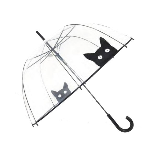 Prozirni štapni kišobran Ambiance Birdcage Cat, ⌀ 84 cm