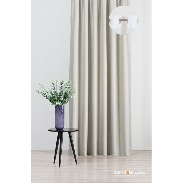 Bež zavjesa 140x260 cm Teorema – Mendola Fabrics-image-2