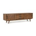 TV komoda od masivnog manga u prirodnoj boji 200x60x43 cm Sherman – Bizzotto