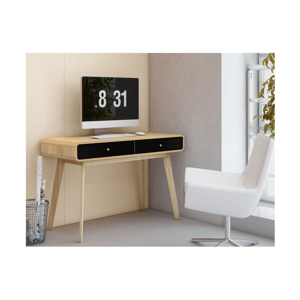 Radni stol u dekoru hrasta 50x120 cm Cassie - Støraa-image-3