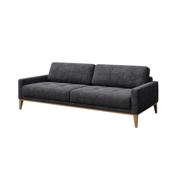 Tamno siva sofa MESONICA Musso Tufted, 210 cm-image-2
