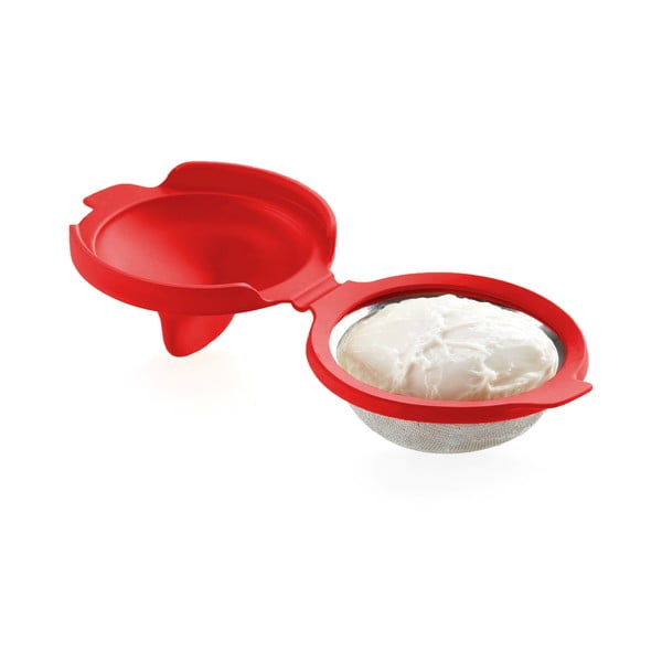 Crveni silikonski kalup za poširana jaja Lékué Pouched-image-2