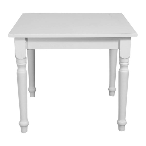 Bijeli drveni stol za blagovanje Crido Consulting Witte, 90 x 90 cm