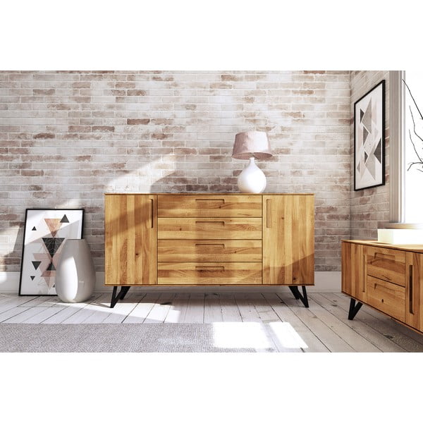 Visoka hrastova komoda 182x100 cm Golo - The Beds-image-1