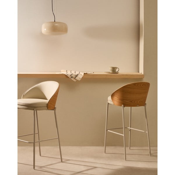 Bež/u svijetloj prirodnoj boji barska stolica (visine sjedala 65 cm) Eamy – Kave Home-image-2
