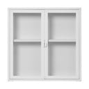 Bijela metalna viseća vitrina 80x80 cm Brisbane – House Nordic