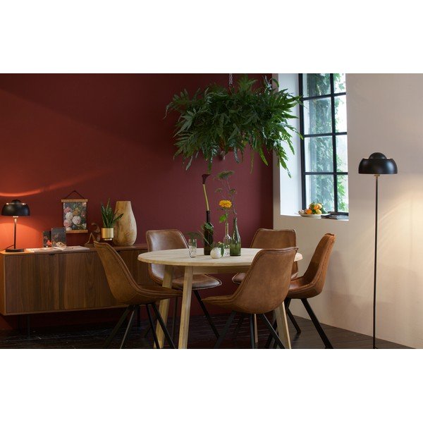 Blagovaonski stol od hrastovog drva WOOOD Disc, Ø 120 cm-image-1