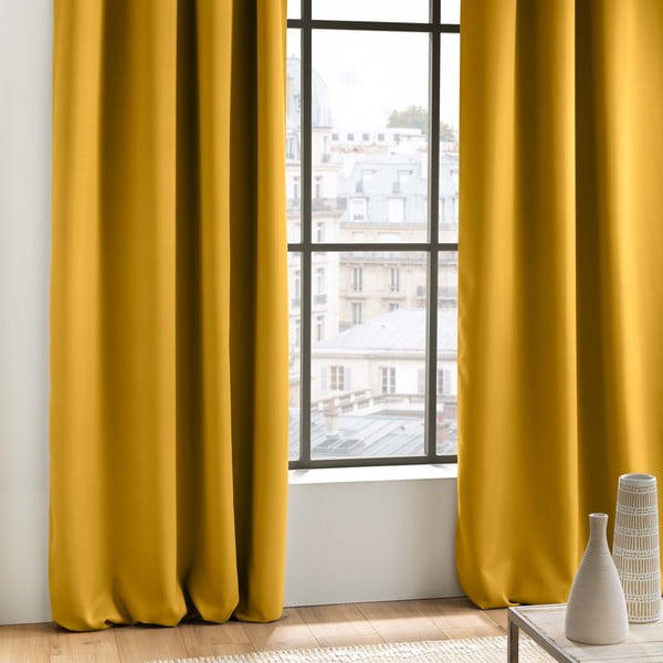 Žuta  zatamnjujuća zavjesa 135x280 cm Occult – douceur d'intérieur-image-2