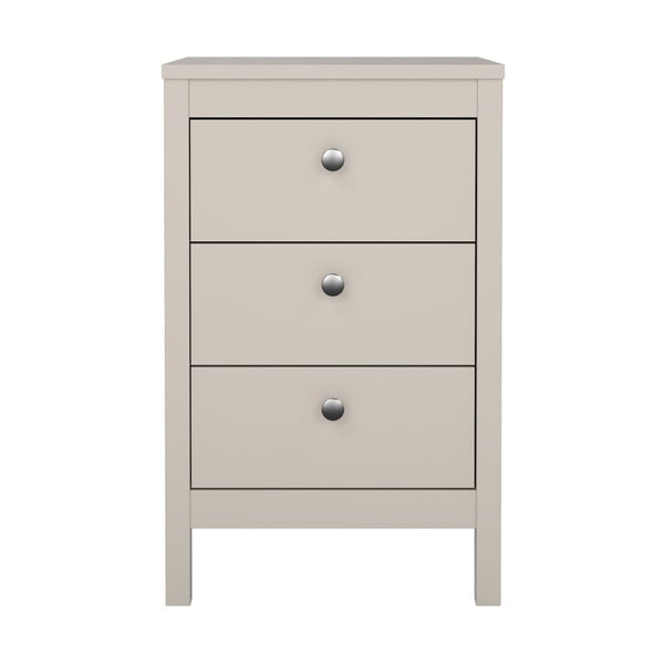 Sivo-bež noćni ormarić Madrid – Tvilum-image-2