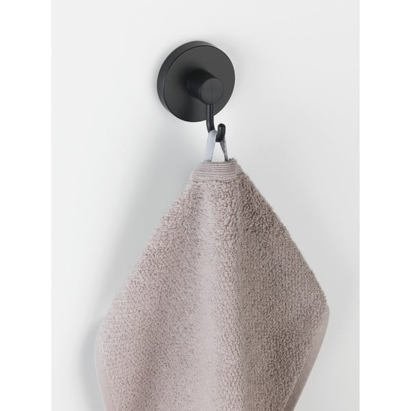 Set od 2 crne zidne kuke za ručnik Wenko Vacuum-Loc® Pavia-image-1