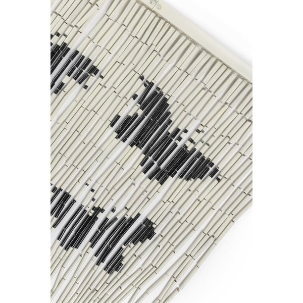 Crno-siva zavjesa za vrata od bambusa 200x90 cm Cat and Butterfly - Maximex-image-1