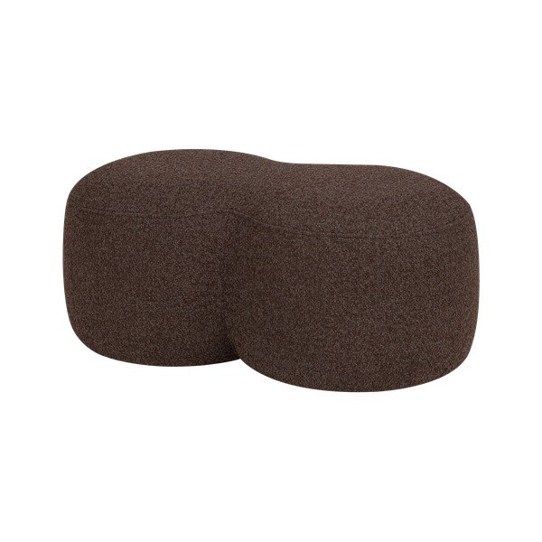 Tamno smeđi tabure od bouclé tkanine Umbo – noo.ma