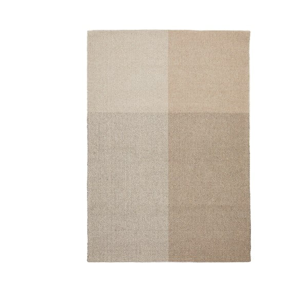 Bež ručno rađen tepih od mješavine vune 160x230 cm Sulema – Kave Home