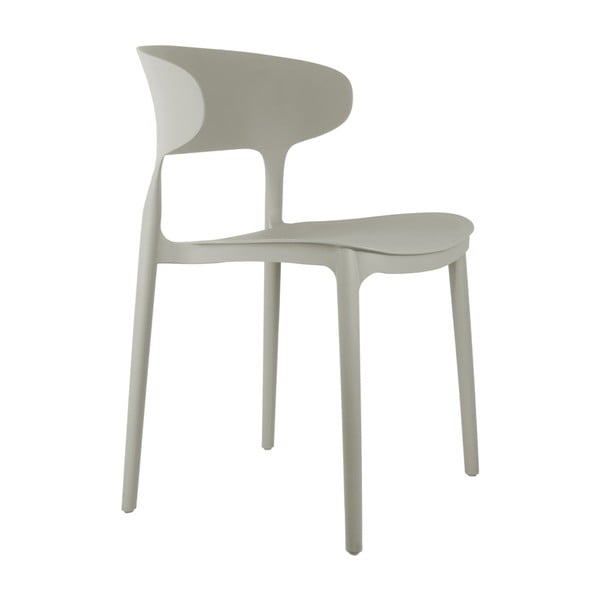 Siva plastična blagovaonska stolica Fain – Leitmotiv