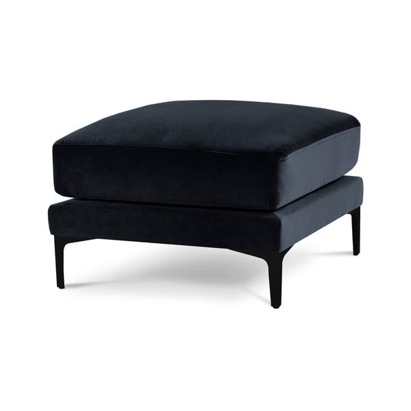 Tamnoplavi baršunasti podnožnik Kooko Home Harmony-image-2