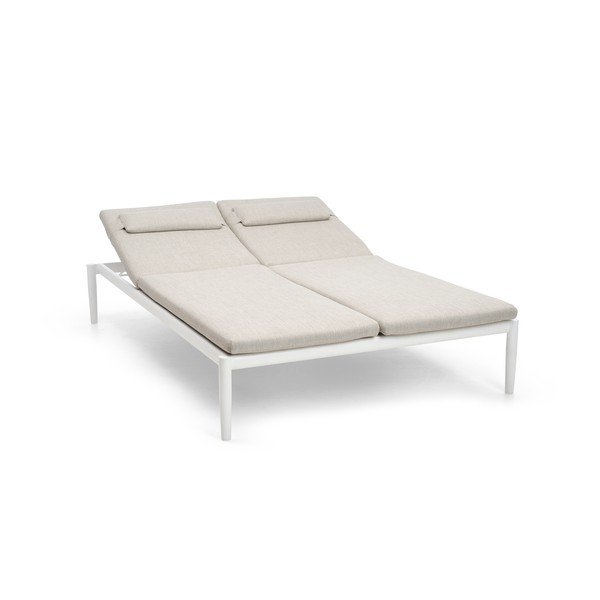 Krem metalna vrtna ležaljka Switch - Diphano-image-1