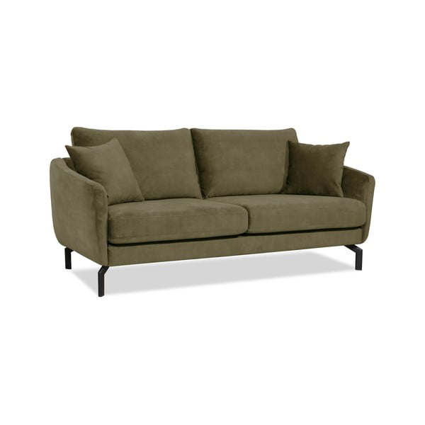 Zelena sofa s baršunastom površinom Scandic Magic, širine 190 cm-image-2