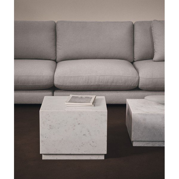 Mramorni pomoćni stol 40x40 cm Sorein – Kave Home-image-1