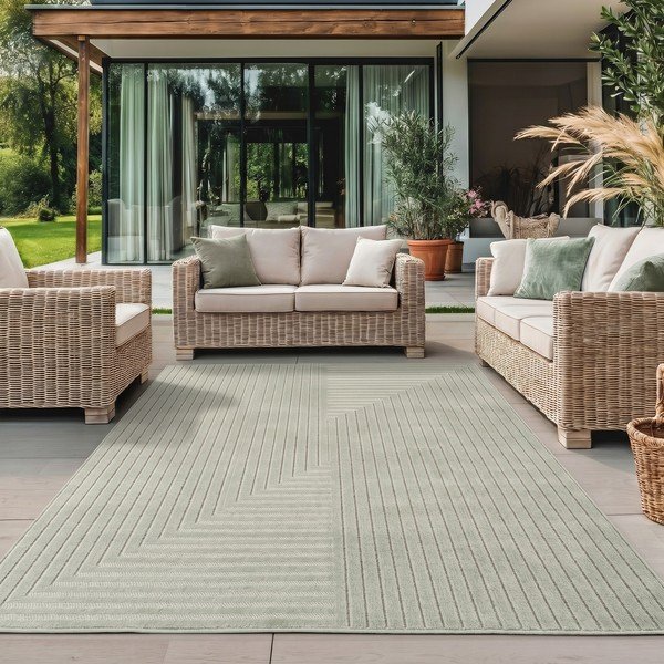 Zeleni unutarnji i vanjski tepih 160x230 cm Nova 1202 – Ayyildiz Carpets-image-1