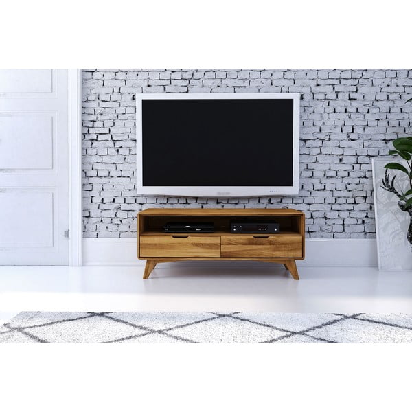 TV komoda od hrastovine 120x48 cm Greg - The Beds-image-3