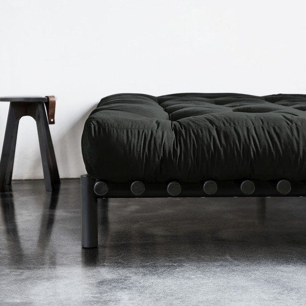 Crni okvir kreveta od bora Karup Design Pace Black, 140 x 200 cm-image-4