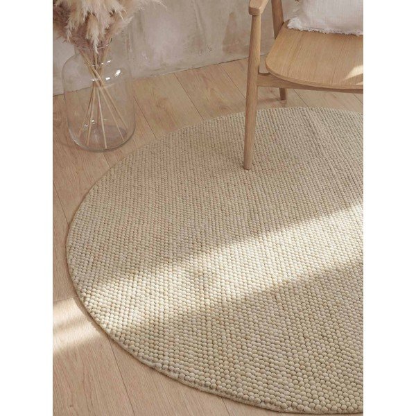 Bež ručno rađen vunen okrugao tepih ø 200 cm Richmond Diana – Ted Baker-image-1