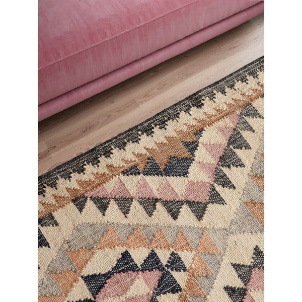 Siva ručno rađena jutena staza 80x200 cm Roya Parsa – Elle Decoration-image-4