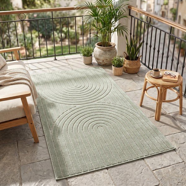 Zelena unutarnja i vanjska staza 80x250 cm Nova 1201 – Ayyildiz Carpets-image-1