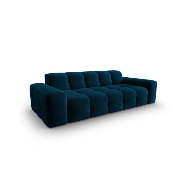 Tamnoplava baršunasta sofa 222 cm Kendal - Micadoni Home-image-3
