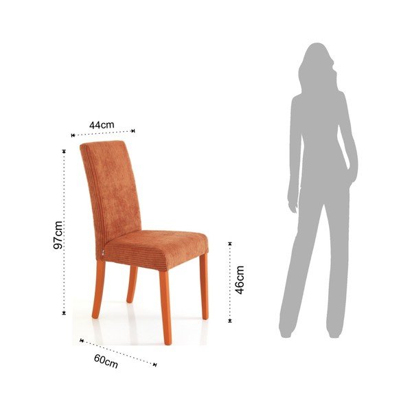 Set od 2 narančaste blagovaonske stolice Tomasucci Mary-image-1