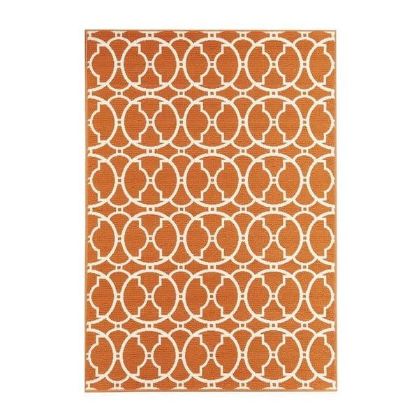 Narančasti vanjski tepih Floorita Interlaced, 160 x 230 c