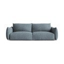 Plava sklopiva sofa od šenila 230 cm Leila – Makamii
