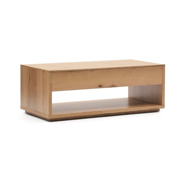 Stolić za kavu u dekoru hrasta u prirodnoj boji 60x120 cm Alguema – Kave Home-image-3