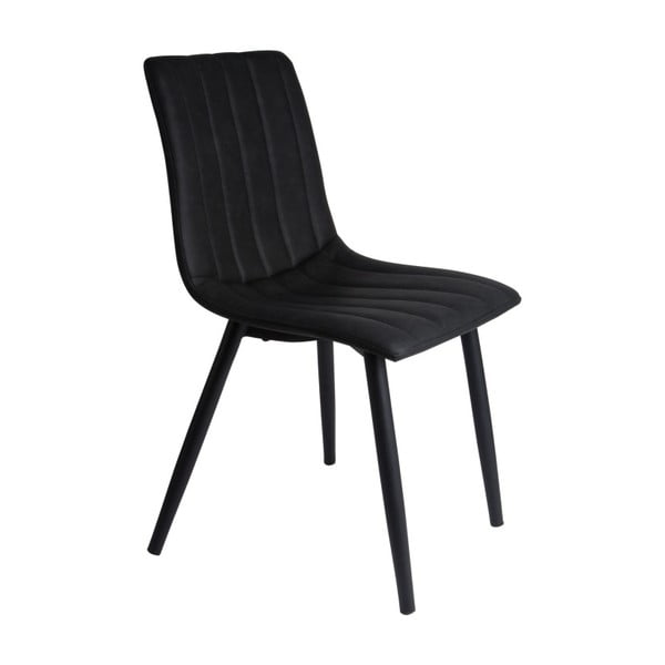 Crna stolica za blagovanje Leitmotiv Raw
